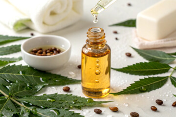 Neem oil and its uses for skin care and hair treatment