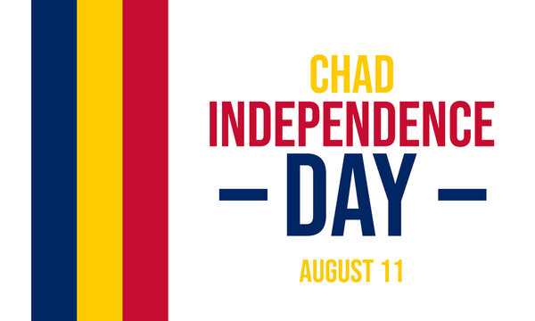 Chad independence day august 11th illustration
