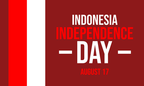 Indonesia independence day august 17th illustration