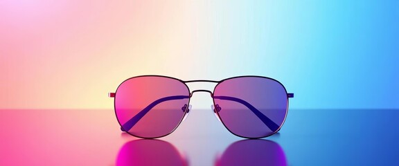 Modern gradient melty effect sunglasses sale banner template for online stores, accessories, fashion