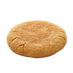 Golden Brown Round Cookie with Cracked Surface
