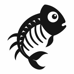 vector illustration of cartoon fish