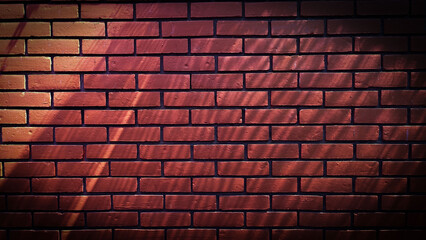 Red brick wall texture background, brick wall texture for interior or exterior design backdrop.