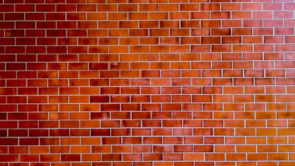 Red brick wall texture background, brick wall texture for interior or exterior design backdrop.