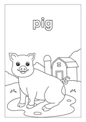 Animal Habitats Coloring Booklet with Grayscale Illustrative Pages for Learning and Fun

