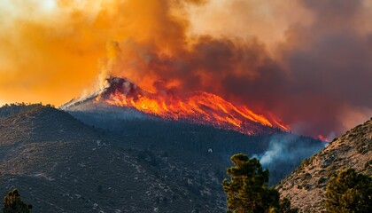 mount hebron burns in the tennant fire california