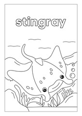 Animal Habitats Coloring Booklet with Grayscale Illustrative Pages for Learning and Fun

