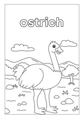 Animal Habitats Coloring Booklet with Grayscale Illustrative Pages for Learning and Fun

