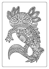 Animal Mindful Coloring Pages with Calming Illustrations for Relaxation and Focus

