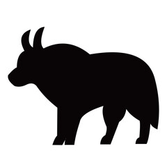 Animal vector silhouette , clip art, and symbol. Shilhouette of  animal concept and simple design.