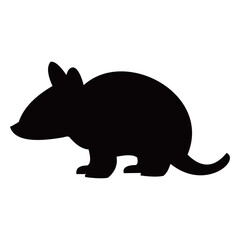 Animal vector silhouette , clip art, and symbol. Shilhouette of  animal concept and simple design.