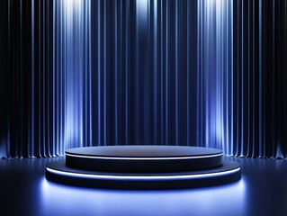 flawless picture of New product podiums set against a background for product presentation. high detail 8k