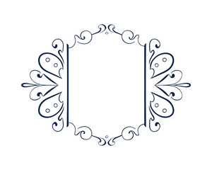 Ornate Frame Design Decorative Border Element Vector Graphic