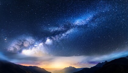 Naklejka premium beautiful background nightly sky