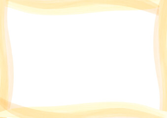 やさしい黄色の水彩風 フレーム背景素材
ベクター　イラスト