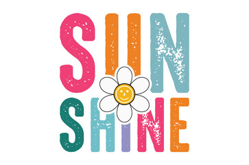 Sun shine svg, Summer Beach Vector Illustration, summer svg, beach t shirt quotes,  Retro Summer t shirt Sublimation, Beach Vacation SVG, Cricut Cut File, Summer Holiday silhouette, Lake svg