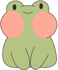 frog at attention