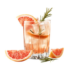 Refreshing Grapefruit Cocktail with Rosemary Garnish