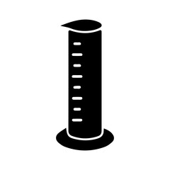 Graduated cylinder glyph icon