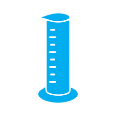 Graduated cylinder colored icon