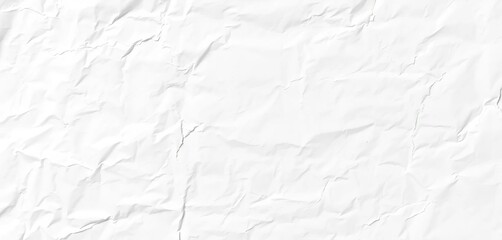 Obraz premium Wrinkled white paper backdrop with soft, subtle shadows, wrinkles, white