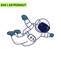 A sleek astronaut vector design showcasing an astronaut in a high-tech space suit, representing innovation and the future of space travel in a modern style.