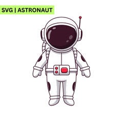 A whimsical astronaut vector design illustrating an astronaut dancing in space, emphasizing fun and imagination in a lively artistic style.