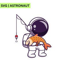 A sleek astronaut vector design showcasing an astronaut in a high-tech space suit, representing innovation and the future of space travel in a modern style.
