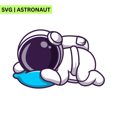 A joyful astronaut illustration depicting a cute astronaut with a big smile, holding a star, embodying creativity and adventure in a colorful format.