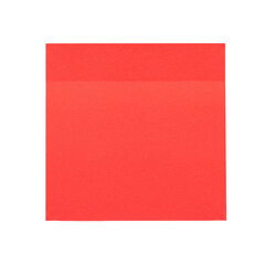 red rectangle reminder paper note isolated on white background 