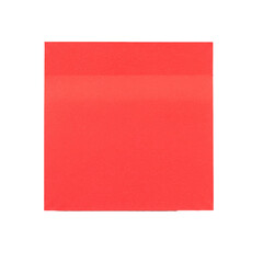 red rectangle reminder paper note isolated on white background 