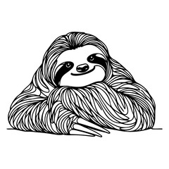 Adorable Resting Sloth © CllifforD
