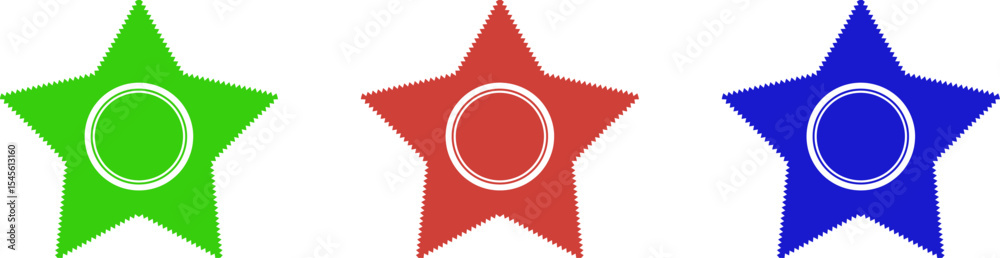 Poster Red starburst seal vector graphic with circle element for design and decoration element vector art editable stock vector illustration