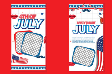 Honor Independence Day with a festive post adorned with waving flags, bright fireworks, and classic stars—perfect for sharing your patriotic pride on July 4th.