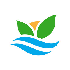 Fototapeta premium green leaf icon