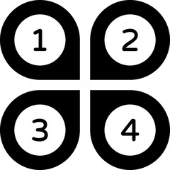 Petals Vector Icon Stock Illustration