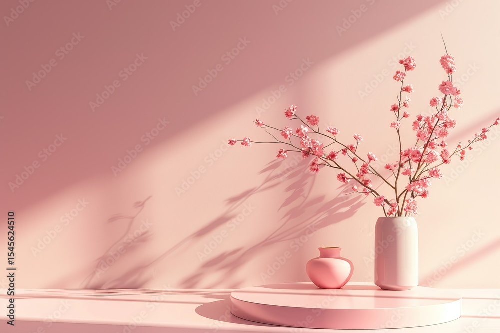 Poster 3d render of minimal scene for product display presentation with elegant color for your design