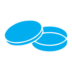 Petri dish colored icon