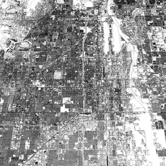 3D illustration of city and urban in Phoenix USA
