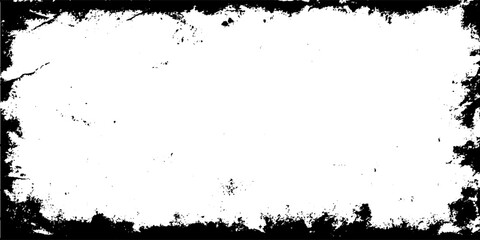 Distressed Border Texture with Rough Edges