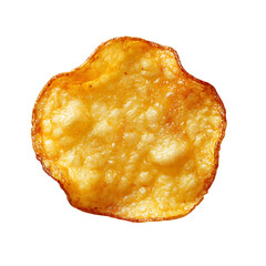 Crispy, golden-brown potato chip with a slightly irregular shape and visible seasoning.