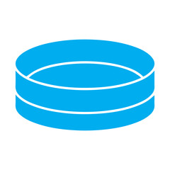 Petri dish sample colored icon