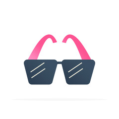sunglasses icon, colored flat vector. modern and minimalist design