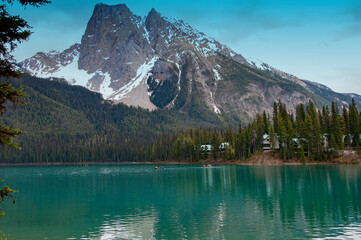 Emerald Lake .Canadian Rocky Mountain Resorts British Columbia.
