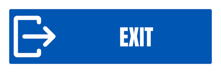 Clear Exit Sign  Essential Directional Symbol for Safety and Wayfinding