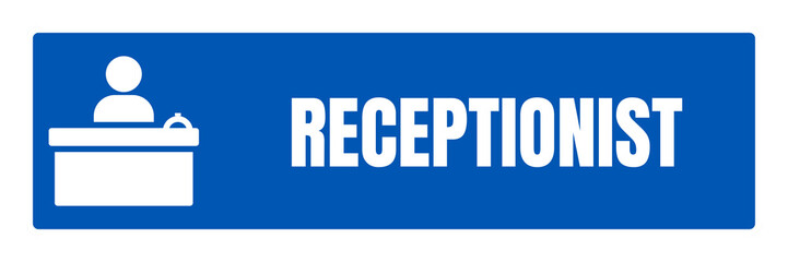 Receptionist Desk Sign Professional Office Reception Area Design