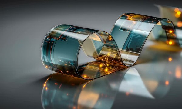 An abstract view of a flexible electronic device