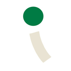 シンプルな緑色の風鈴