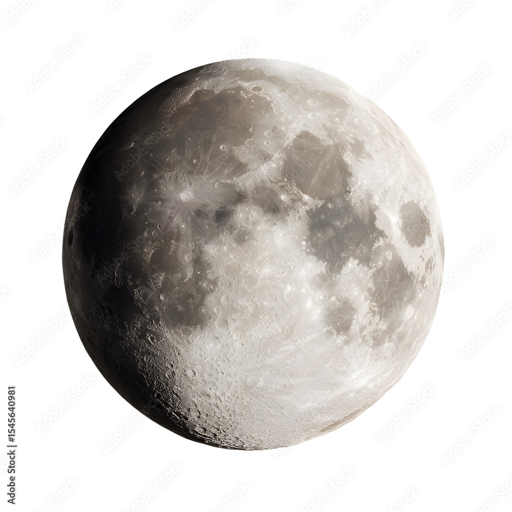 Canvas Prints moon isolated on transparent background