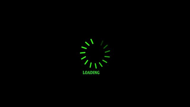 Animated of circle loading icon .Wheel loading concept icon.Animated circular loading mark with white background and no background.